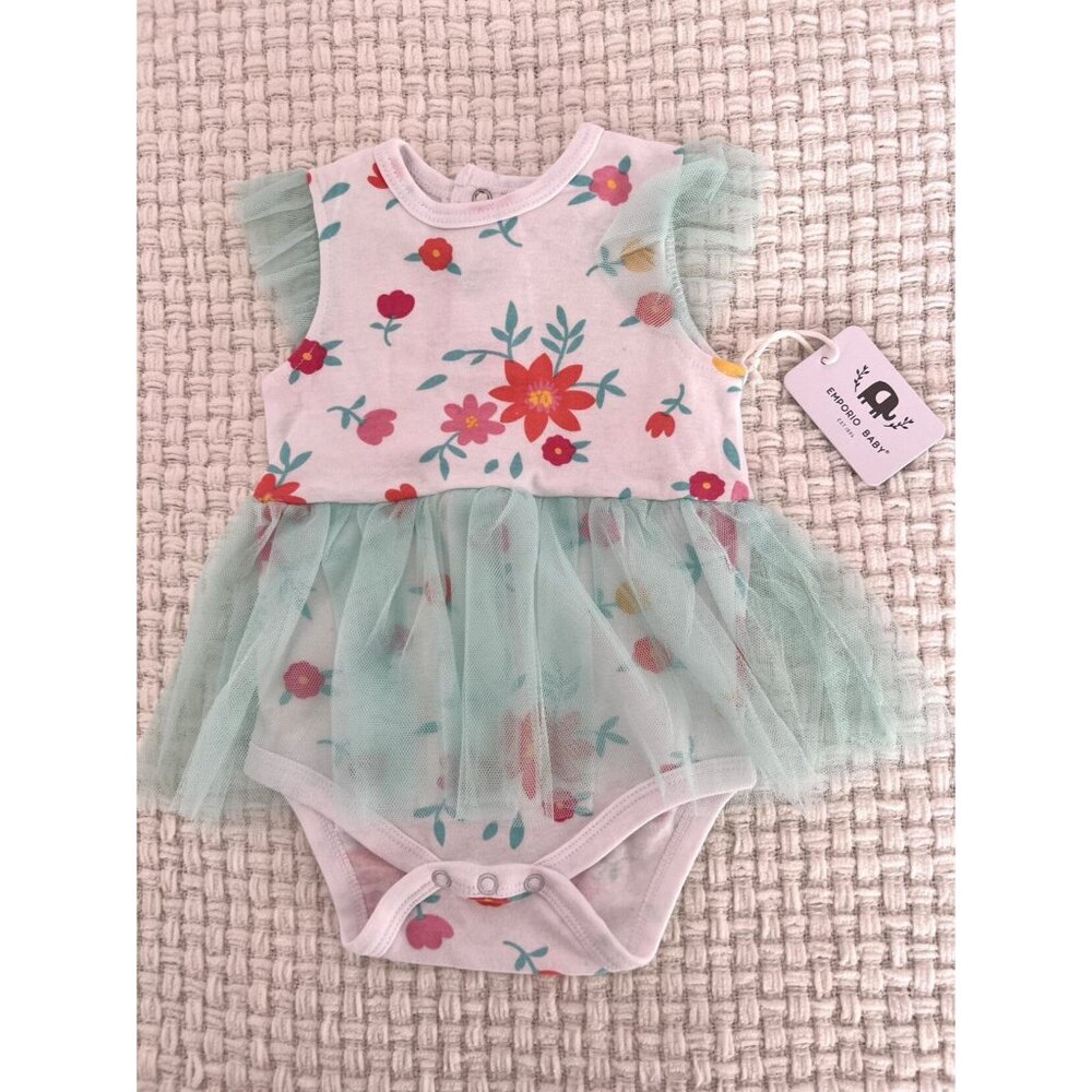 NWT Emporio Baby Floral Tulle Onesie